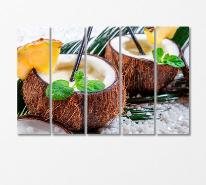 Fresh Coconut Canvas Print-Canvas Print-CetArt-5 Panels-36x24 inches-CetArt