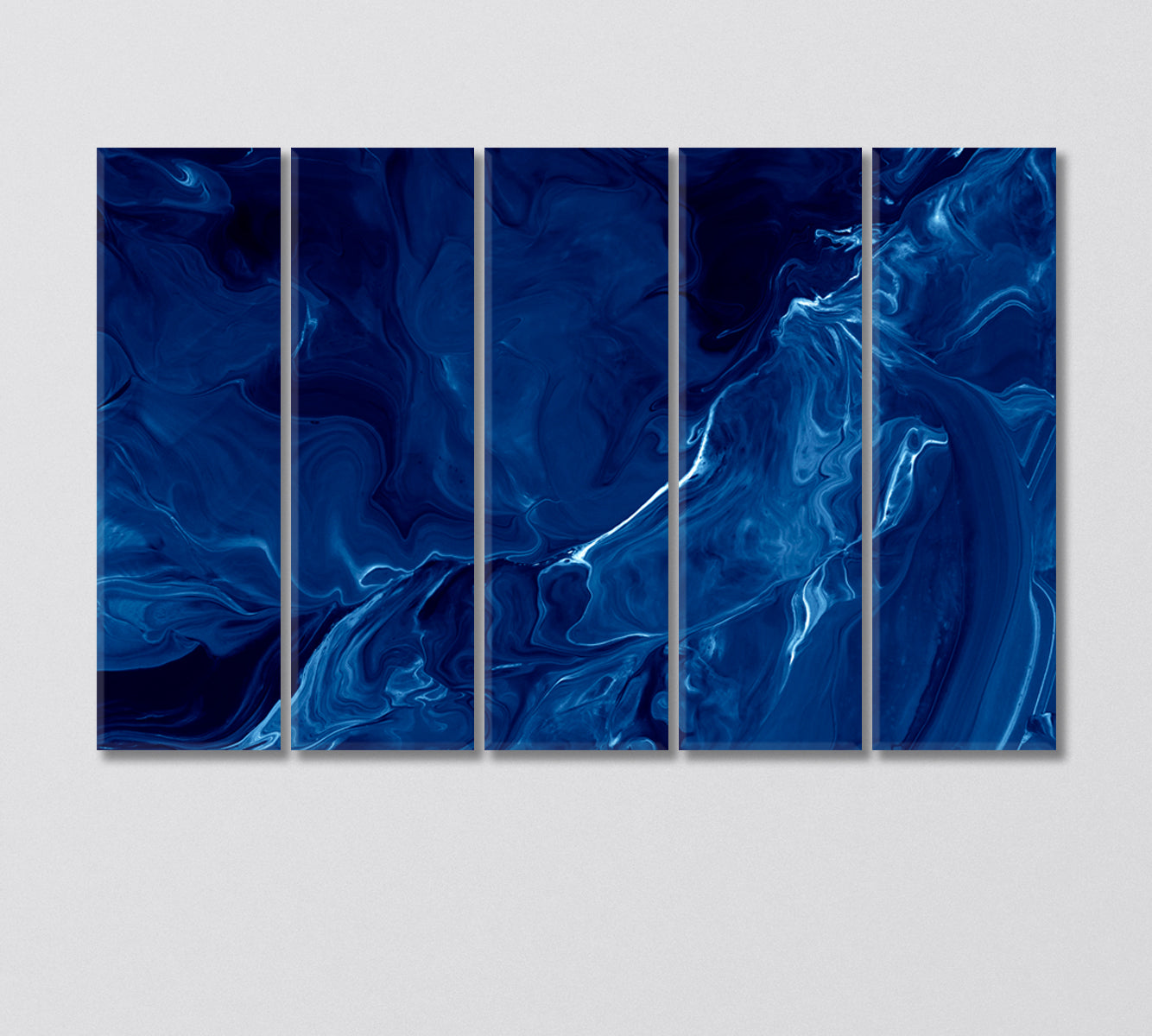 Abstract Ocean Canvas Print-Canvas Print-CetArt-5 Panels-36x24 inches-CetArt