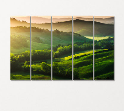 Landscape of Tuscany Italy Canvas Print-Canvas Print-CetArt-5 Panels-36x24 inches-CetArt