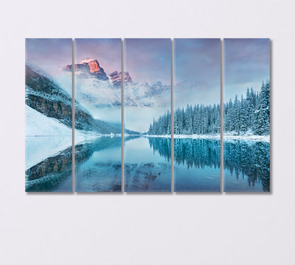 Winter in Banff National Park Canada Canvas Print-Canvas Print-CetArt-5 Panels-36x24 inches-CetArt