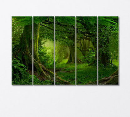 Tropical Jungle Southeast Asia Canvas Print-Canvas Print-CetArt-5 Panels-36x24 inches-CetArt