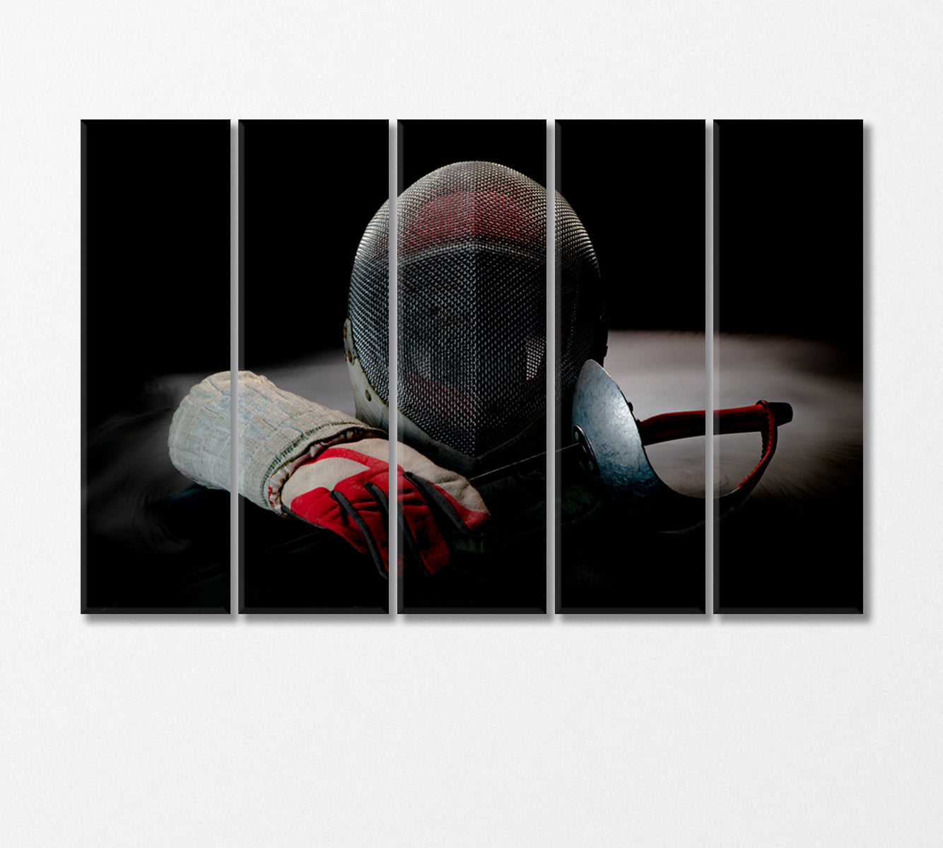 Protective Equipment for Fencing Canvas Print-Canvas Print-CetArt-5 Panels-36x24 inches-CetArt