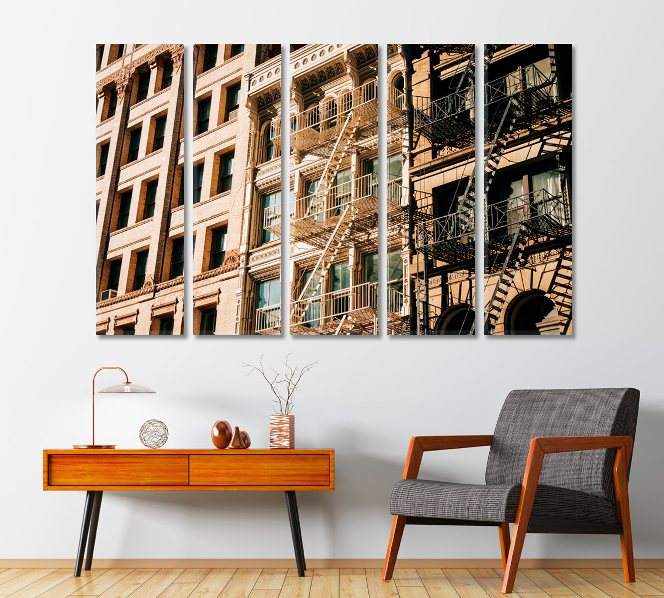 Architecture in Manhattan New York City Canvas Print-Canvas Print-CetArt-1 Panel-24x16 inches-CetArt