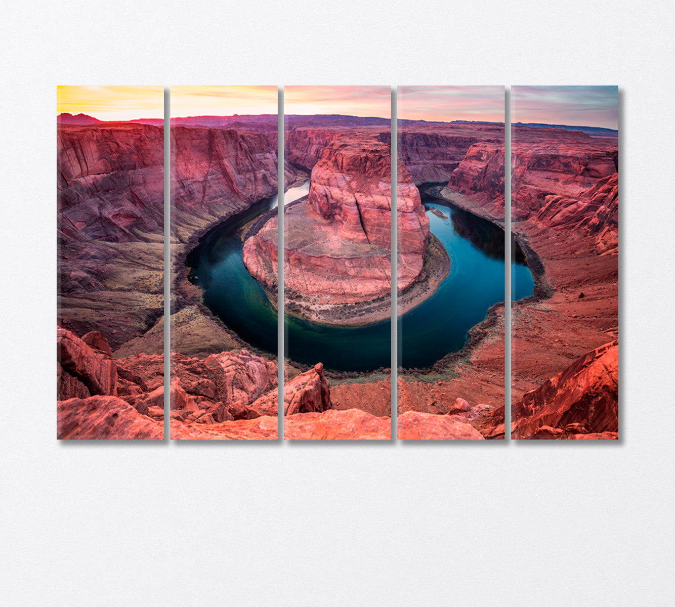 National Park Grand Canyon Arizona USA Canvas Print-Canvas Print-CetArt-5 Panels-36x24 inches-CetArt