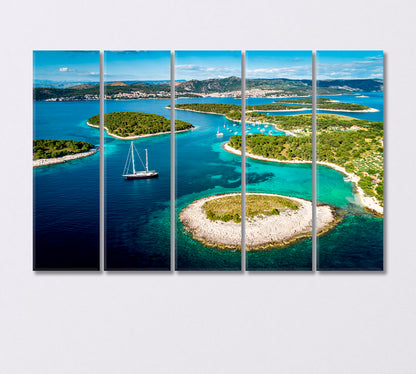 Pakleni Islands Croatia Canvas Print-Canvas Print-CetArt-5 Panels-36x24 inches-CetArt