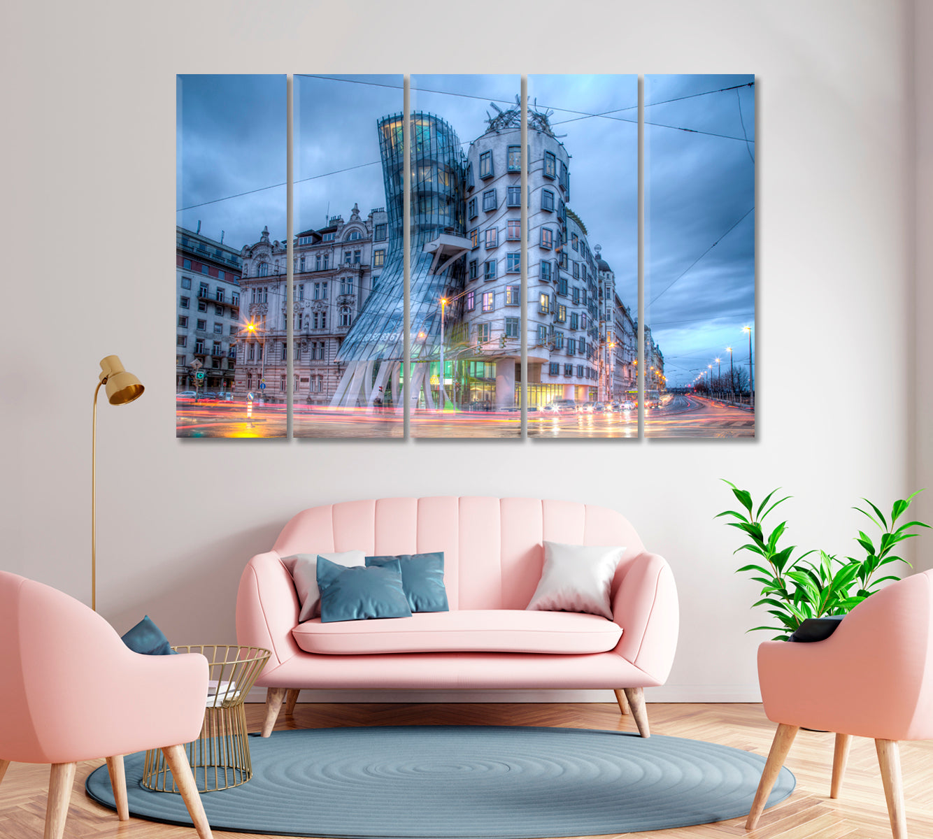 Dancing House Prague Czech Republic Canvas Print-Canvas Print-CetArt-1 Panel-24x16 inches-CetArt