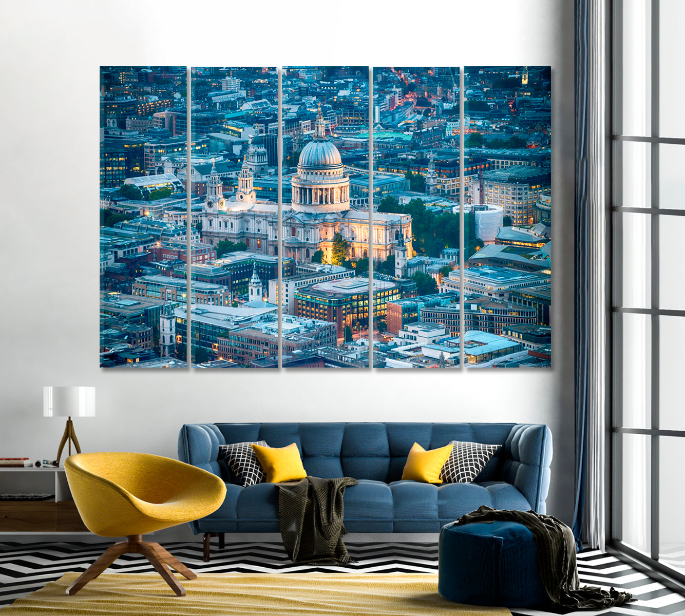 St Paul Cathedral London Canvas Print-Canvas Print-CetArt-1 Panel-24x16 inches-CetArt