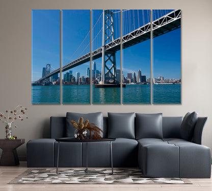 Golden Gate Bridge over San Francisco Bay Canvas Print-Canvas Print-CetArt-1 Panel-24x16 inches-CetArt