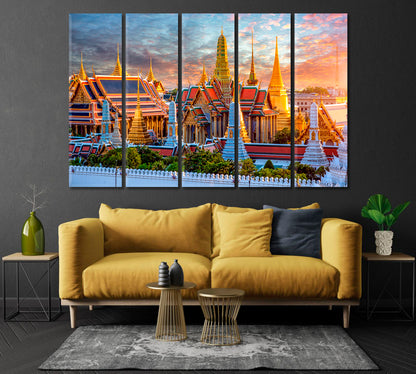 Temple of the Emerald Buddha Bangkok Thailand Canvas Print-Canvas Print-CetArt-1 Panel-24x16 inches-CetArt