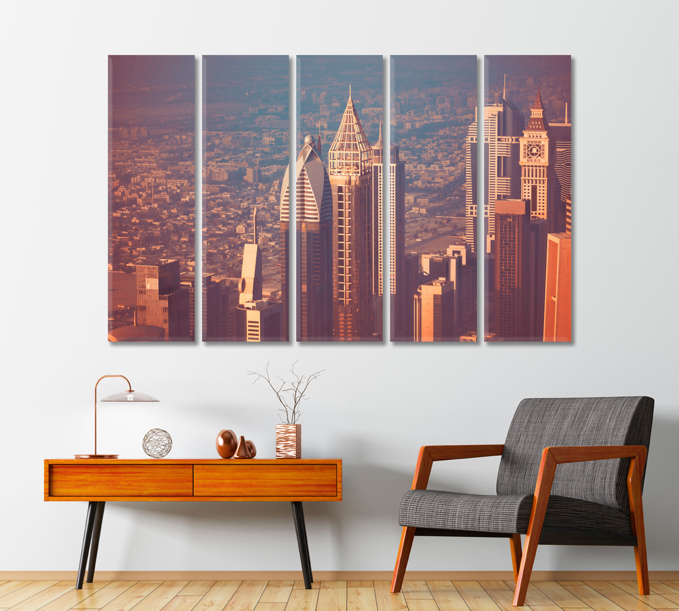 Beautiful Dubai Cityscape Canvas Print-Canvas Print-CetArt-1 Panel-24x16 inches-CetArt