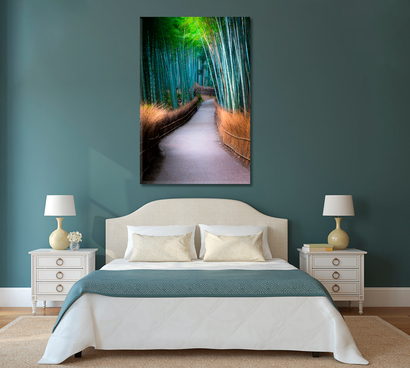 Arashiyama Bamboo Grove Kyoto Japan Canvas Print-Canvas Print-CetArt-1 panel-16x24 inches-CetArt