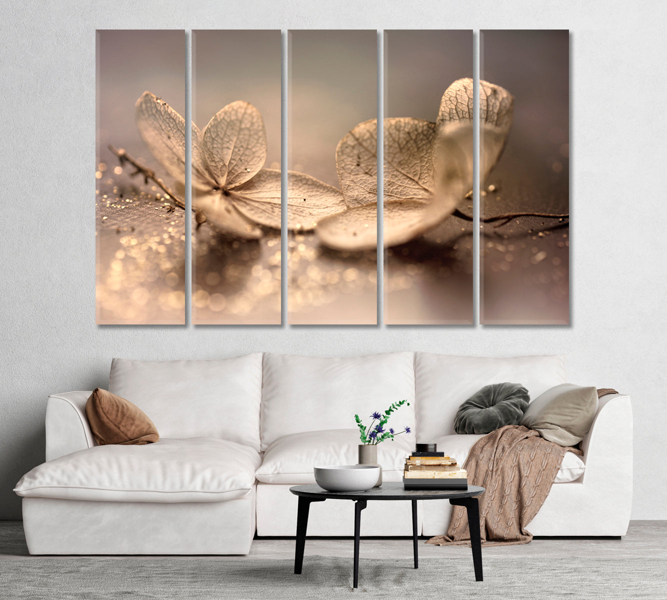 Dry Hydrangea Flowers Canvas Print-Canvas Print-CetArt-1 Panel-24x16 inches-CetArt