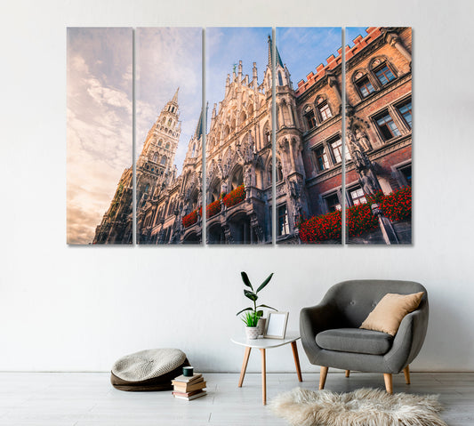 Marienplatz Munich Germany Canvas Print-Canvas Print-CetArt-1 Panel-24x16 inches-CetArt