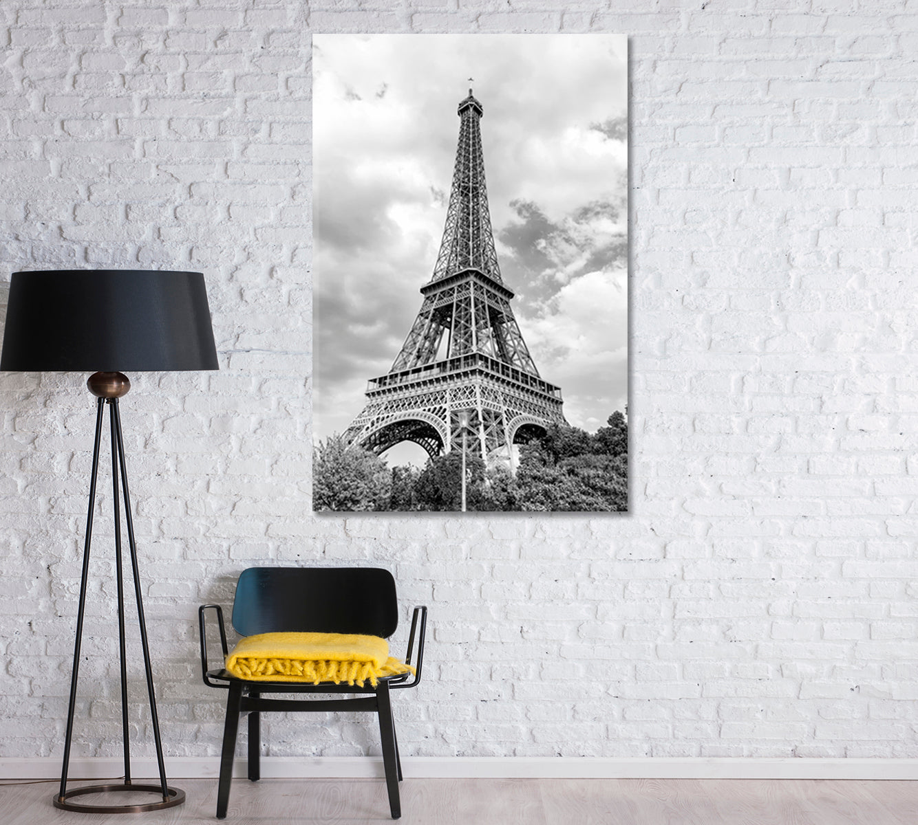 Eiffel Tower Symbol of Paris Canvas Print-Canvas Print-CetArt-1 panel-16x24 inches-CetArt