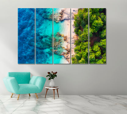 Croatia's Turquoise Coast Canvas Print-Canvas Print-CetArt-1 Panel-24x16 inches-CetArt