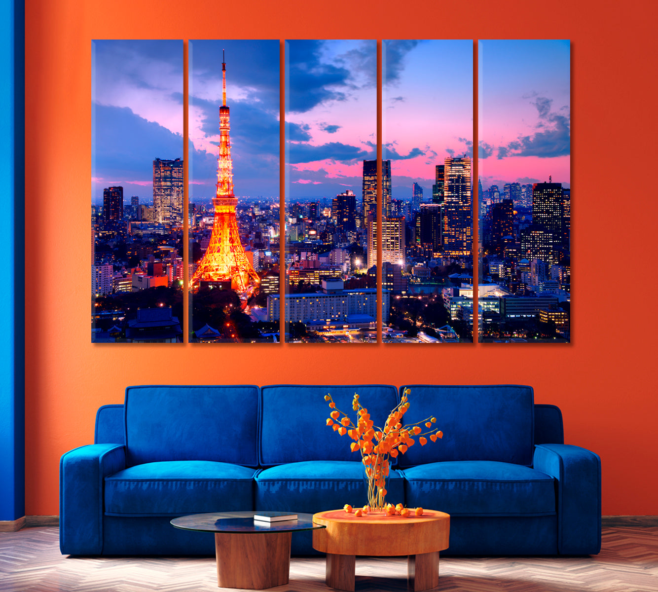 Tokyo Tower Japan Canvas Print-Canvas Print-CetArt-1 Panel-24x16 inches-CetArt