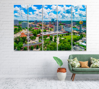 Downtown Knoxville Tennessee USA Canvas Print-Canvas Print-CetArt-1 Panel-24x16 inches-CetArt