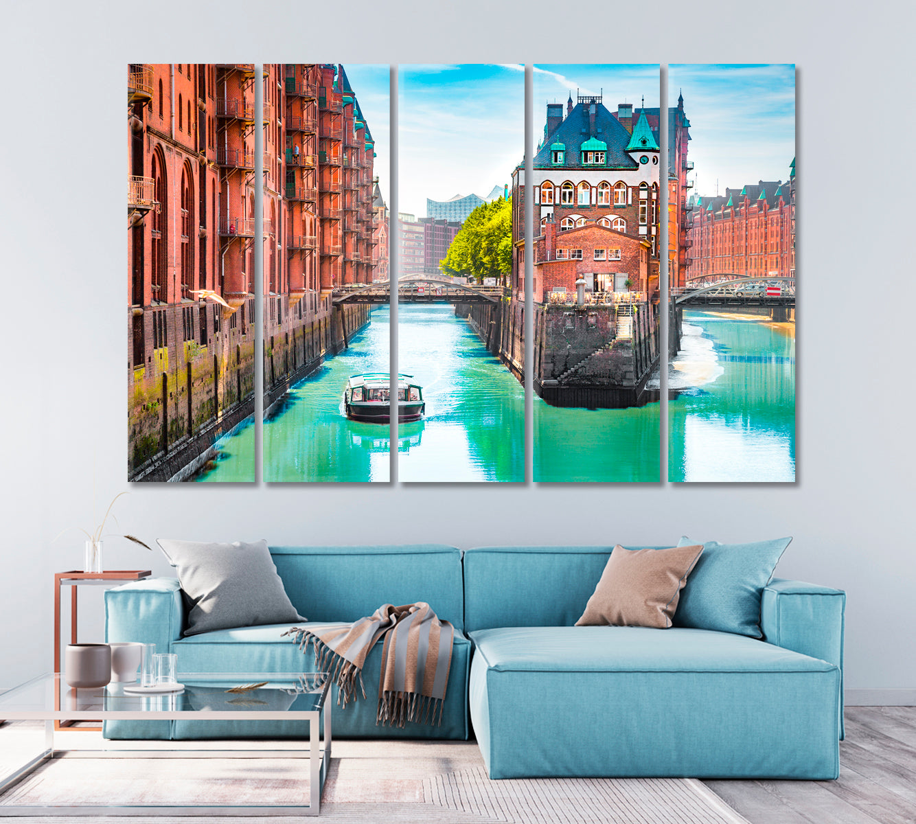 Speicherstadt Hamburg Germany Canvas Print-Canvas Print-CetArt-1 Panel-24x16 inches-CetArt