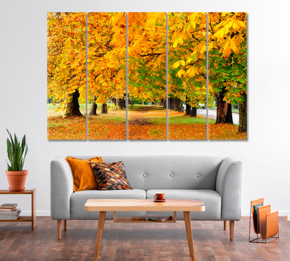 Autumn Park Canvas Print-Canvas Print-CetArt-1 Panel-24x16 inches-CetArt