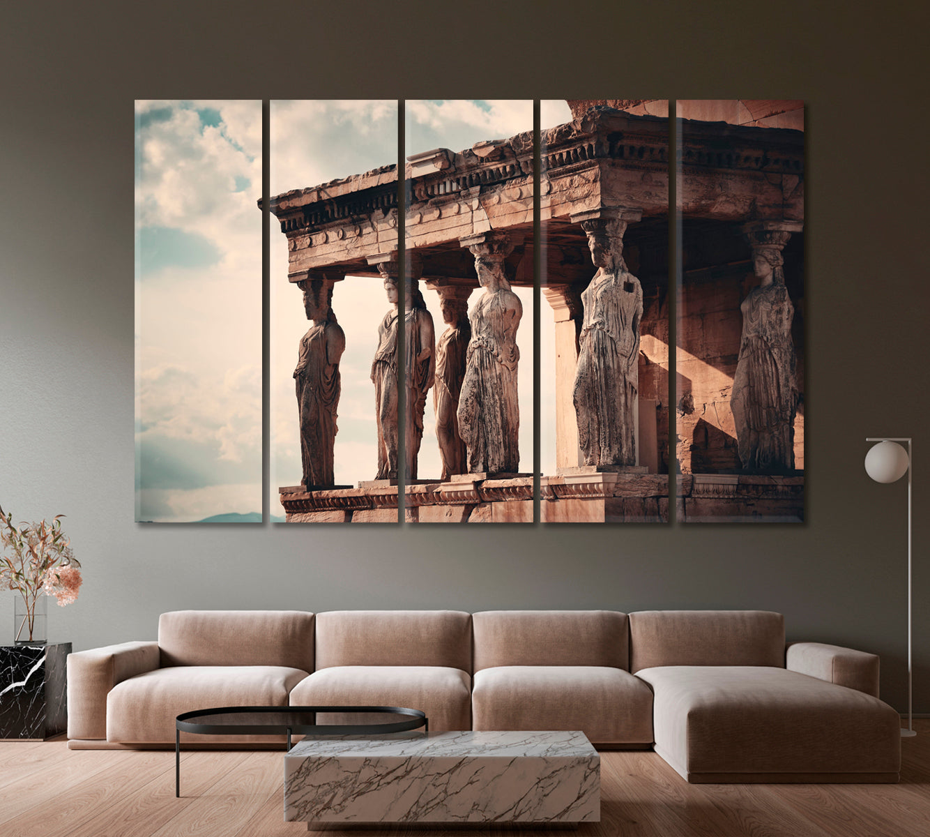 Erechtheion Temple in Acropolis in Athens Greece Canvas Print-Canvas Print-CetArt-1 Panel-24x16 inches-CetArt