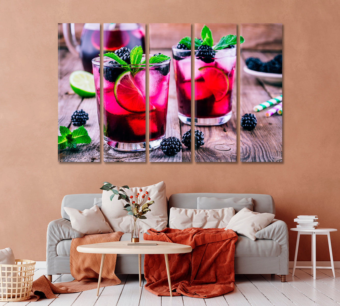 Blackberry Lemonade Canvas Print-Canvas Print-CetArt-1 Panel-24x16 inches-CetArt