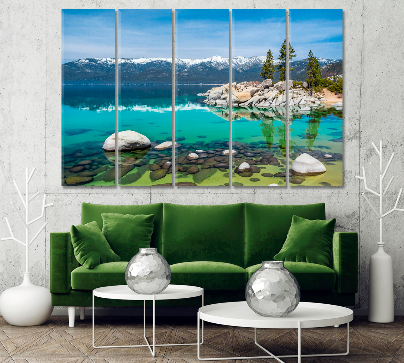 Sand Harbor Beach Lake Tahoe USA Canvas Print-Canvas Print-CetArt-1 Panel-24x16 inches-CetArt