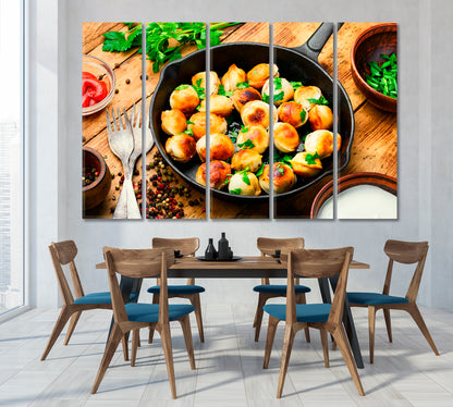 Fried Dumplings Canvas Print-Canvas Print-CetArt-1 Panel-24x16 inches-CetArt