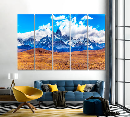 Famous Fitz Roy Range Canvas Print-Canvas Print-CetArt-1 Panel-24x16 inches-CetArt