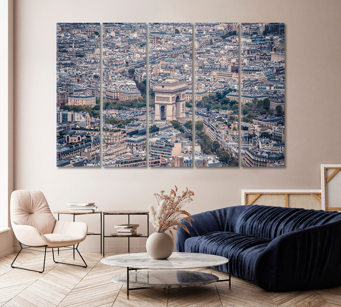 Arc de Triomphe in Paris Canvas Print-Canvas Print-CetArt-1 Panel-24x16 inches-CetArt