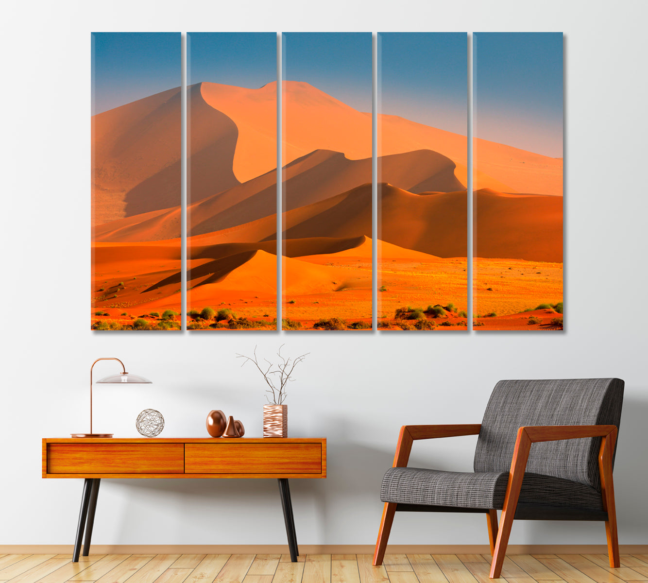 Great Orange Dune in Namib Desert South Africa Canvas Print-Canvas Print-CetArt-1 Panel-24x16 inches-CetArt