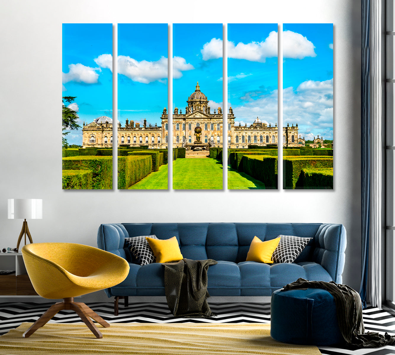 Castle Howard in North Yorkshire England UK Canvas Print-Canvas Print-CetArt-1 Panel-24x16 inches-CetArt