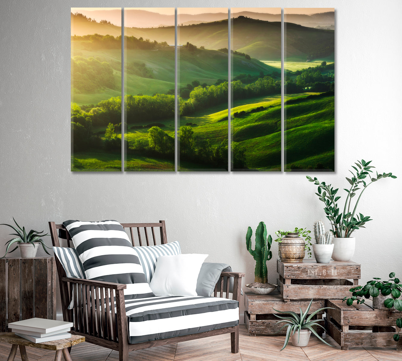 Landscape of Tuscany Italy Canvas Print-Canvas Print-CetArt-1 Panel-24x16 inches-CetArt