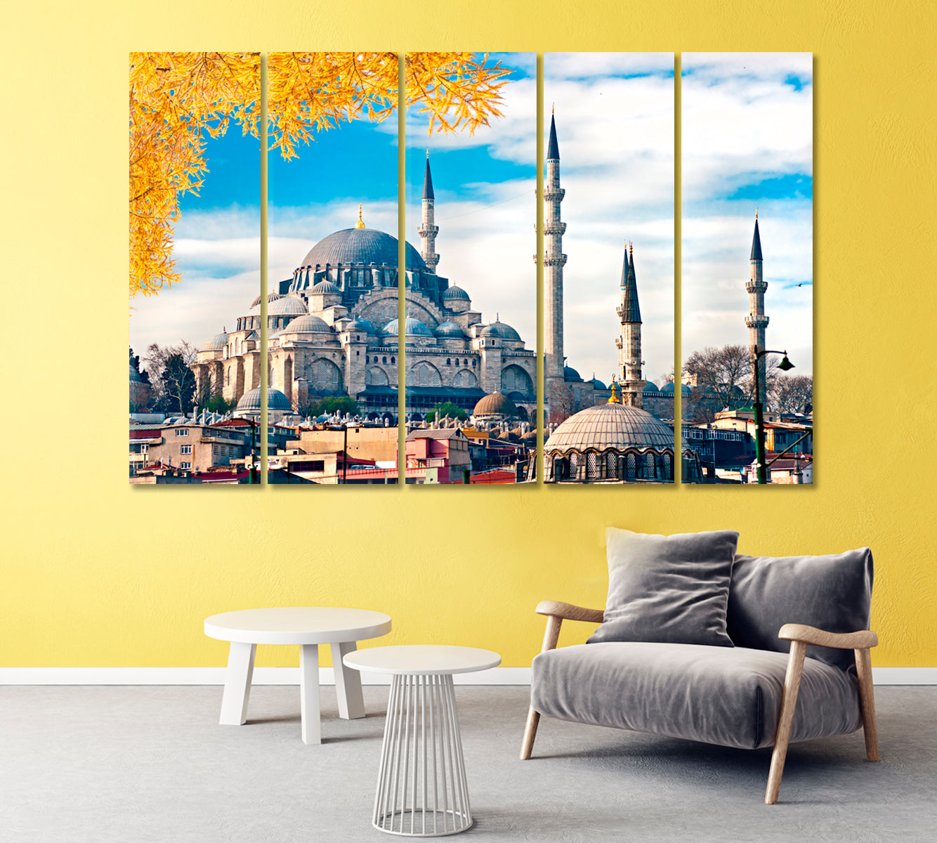 Suleymaniye Mosque Istanbul Turkey Canvas Print-Canvas Print-CetArt-1 Panel-24x16 inches-CetArt