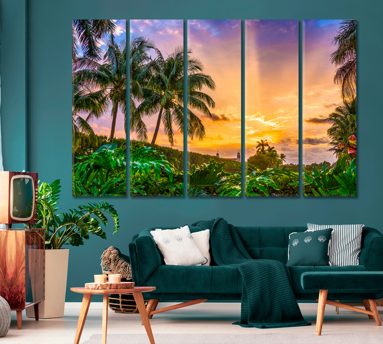 Morning Sky over Palm Beach Florida USA Canvas Print-Canvas Print-CetArt-1 Panel-24x16 inches-CetArt