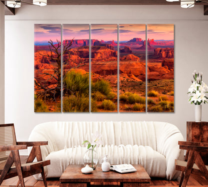 Sunrise in Hunts Mesa Arizona USA Canvas Print-Canvas Print-CetArt-1 Panel-24x16 inches-CetArt