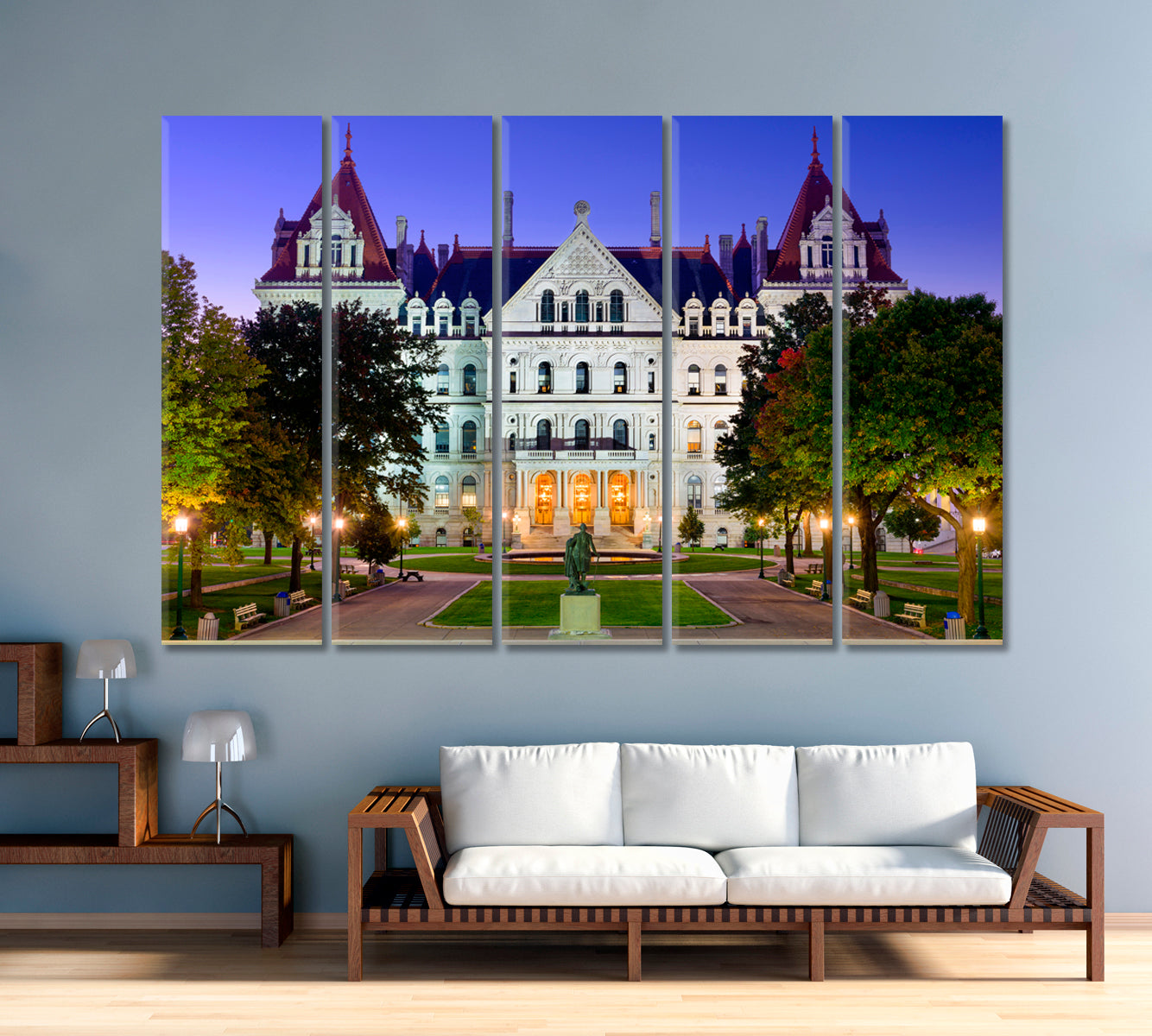 New York State Capitol USA Canvas Print-Canvas Print-CetArt-1 Panel-24x16 inches-CetArt