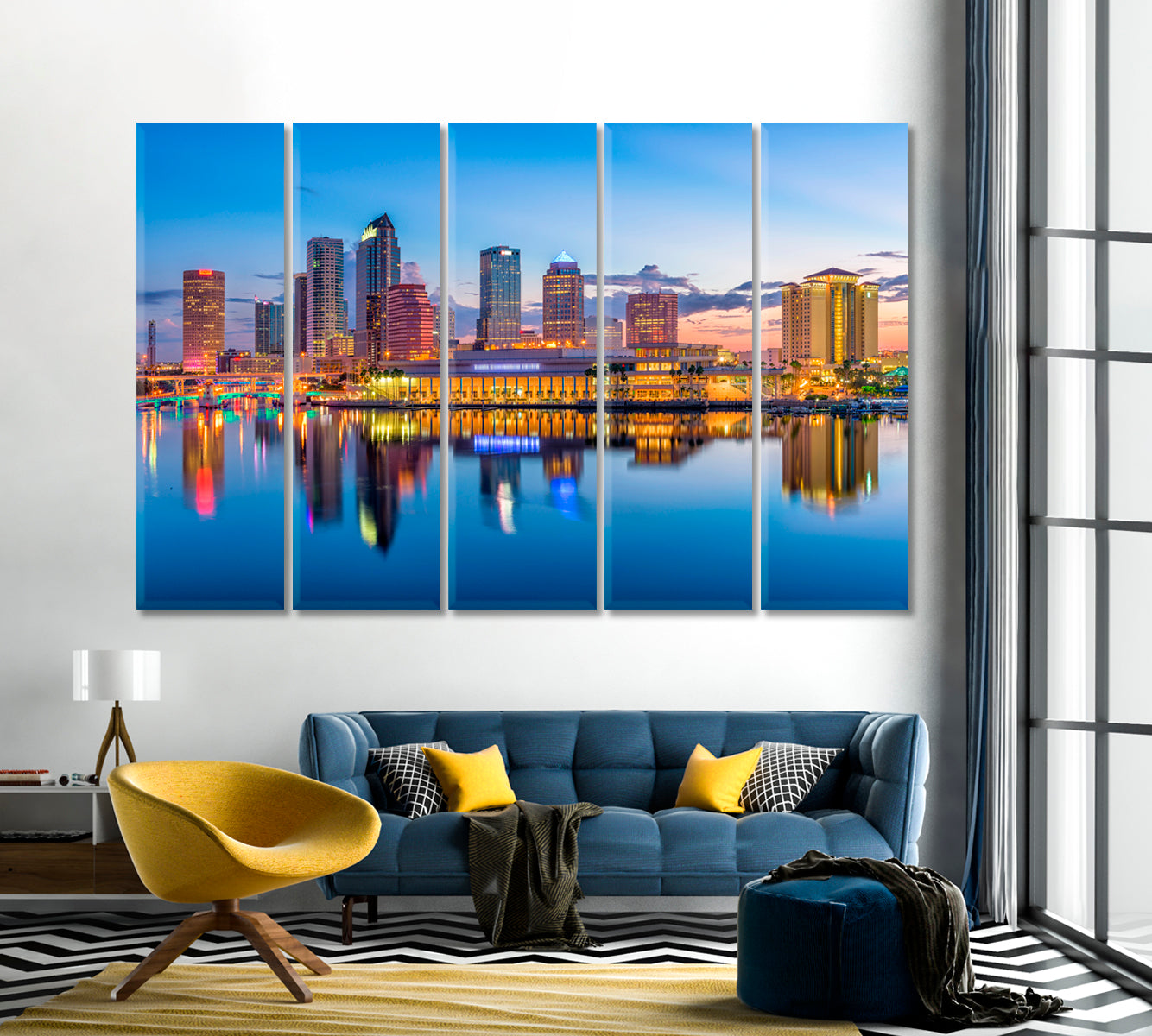 Downtown Tampa Florida USA Canvas Print-Canvas Print-CetArt-1 Panel-24x16 inches-CetArt