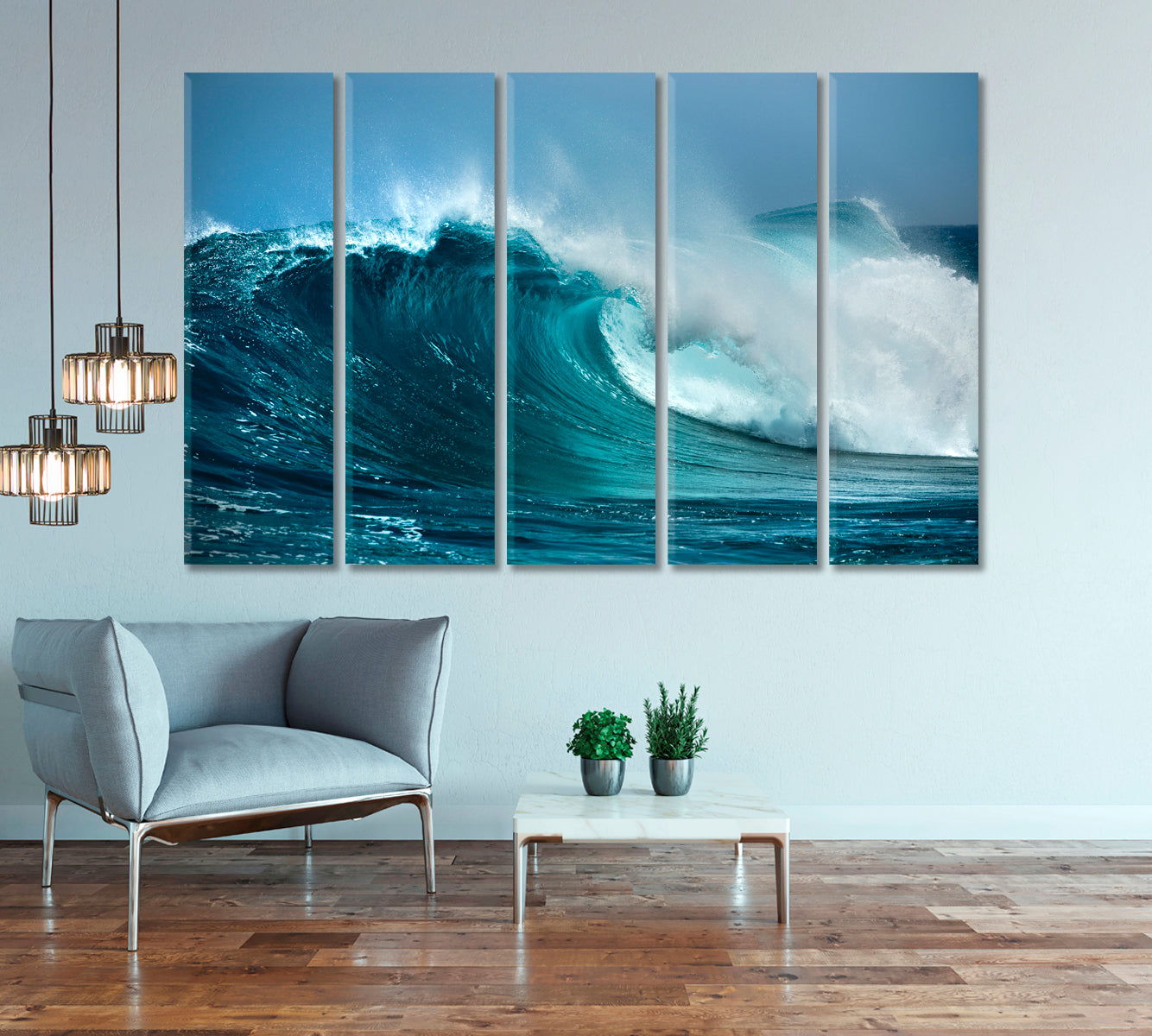 Ocean Wave Canvas Print-Canvas Print-CetArt-1 Panel-24x16 inches-CetArt