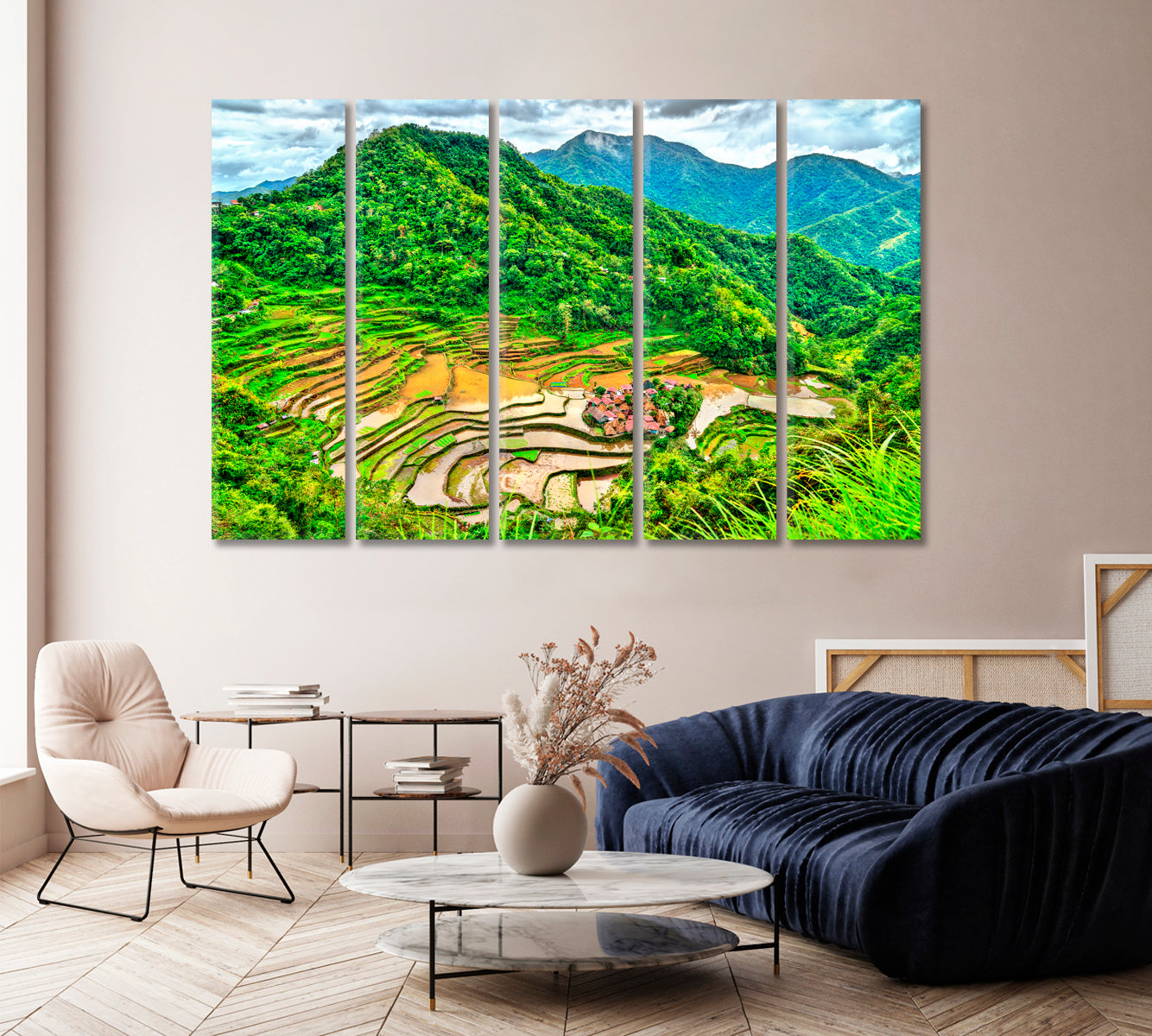 Bangaan Rice Terraces Philippines Canvas Print-Canvas Print-CetArt-1 Panel-24x16 inches-CetArt