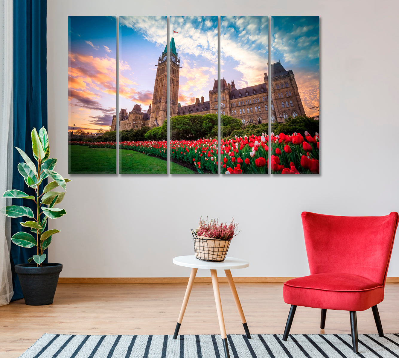 Parliament Building of Canada Canvas Print-Canvas Print-CetArt-1 Panel-24x16 inches-CetArt