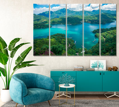 Sun Moon Lake Taiwan Canvas Print-Canvas Print-CetArt-1 Panel-24x16 inches-CetArt