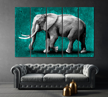 Abstract Elephant Canvas Print-Canvas Print-CetArt-1 Panel-24x16 inches-CetArt