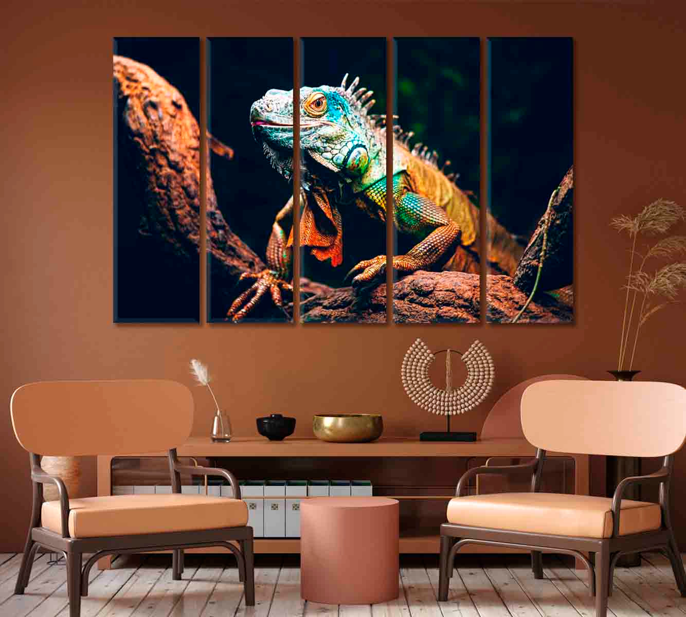 Iguana Canvas Print-Canvas Print-CetArt-1 Panel-24x16 inches-CetArt