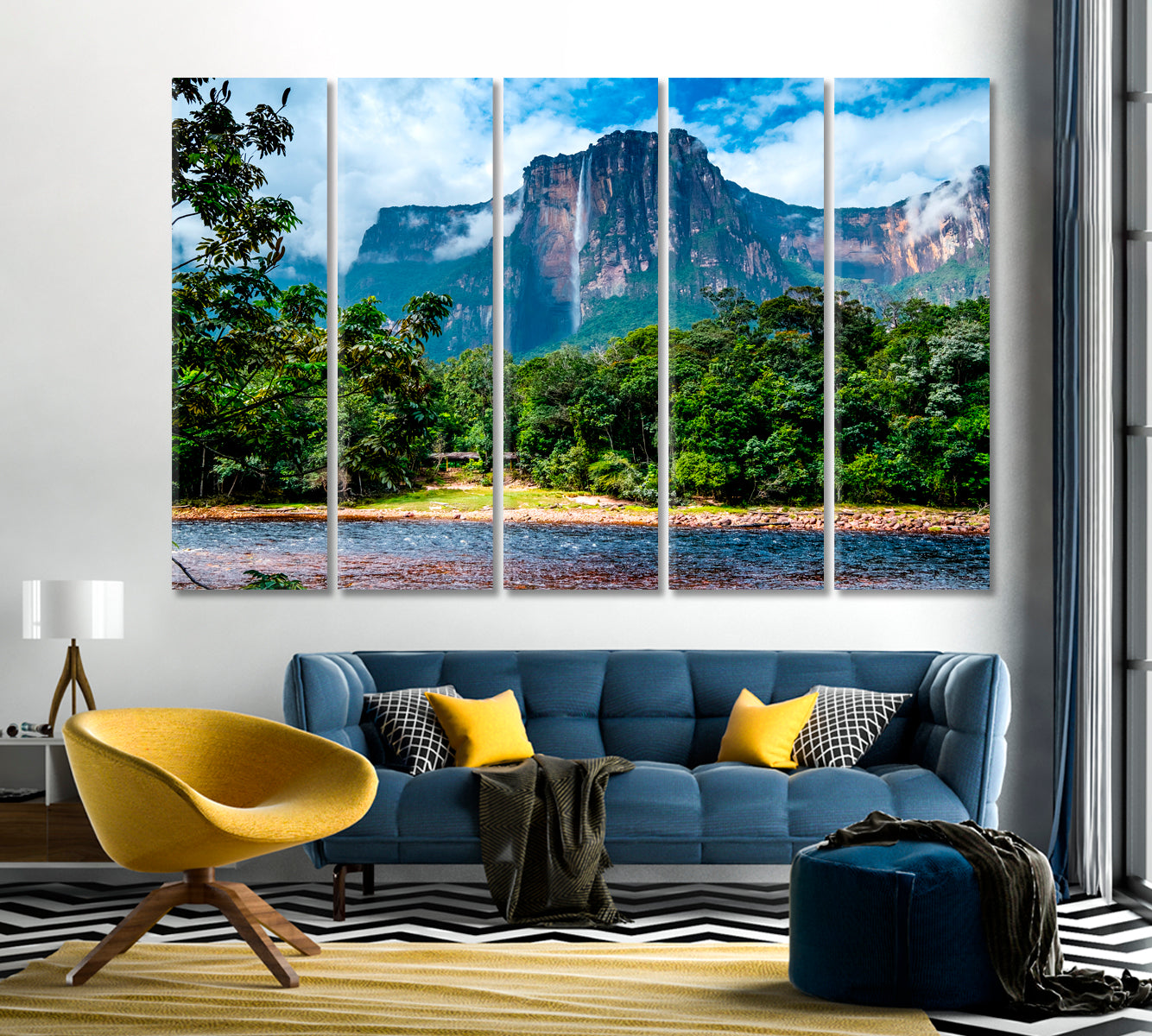 Angel Falls Canaima National Park Venezuela Canvas Print-Canvas Print-CetArt-1 Panel-24x16 inches-CetArt