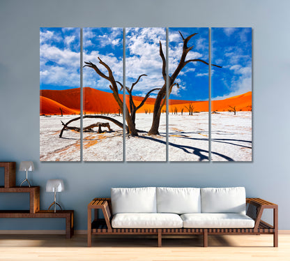 Dead Camel Thorns Trees in Namib Desert Africa Canvas Print-Canvas Print-CetArt-1 Panel-24x16 inches-CetArt