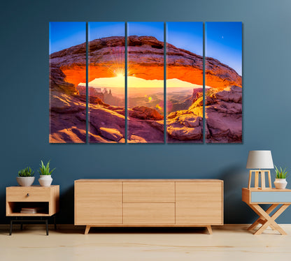 Sunrise at Mesa Arch Canyonlands National Park Utah Canvas Print-Canvas Print-CetArt-1 Panel-24x16 inches-CetArt