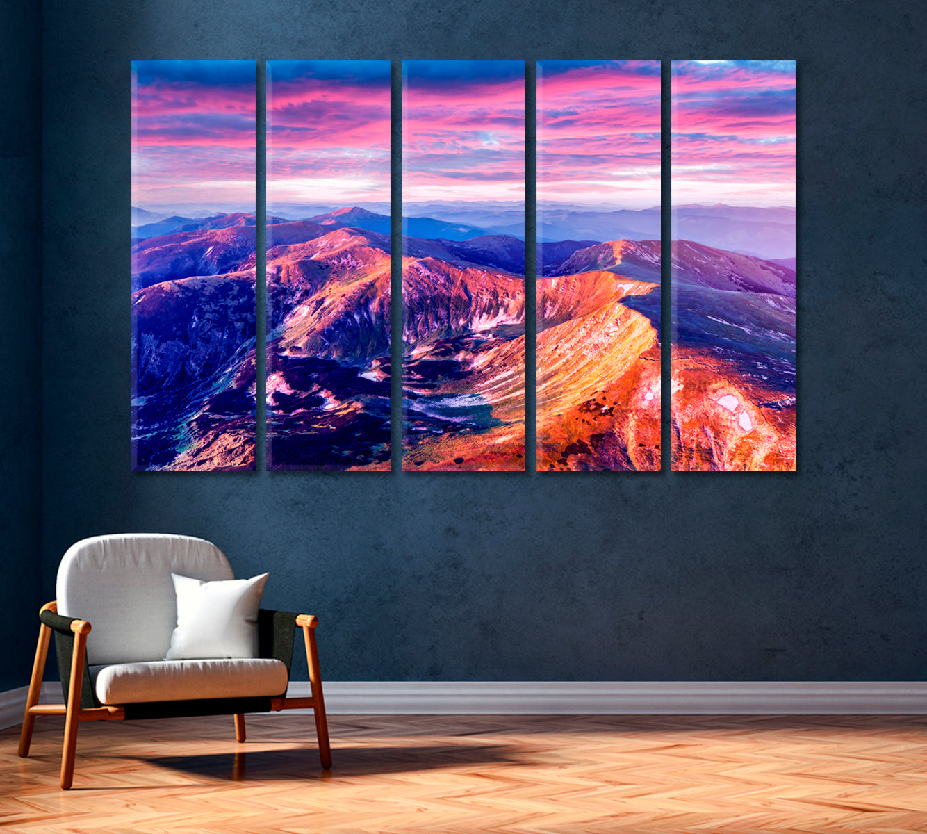 Stunning Mountain Landscape Canvas Print-Canvas Print-CetArt-1 Panel-24x16 inches-CetArt