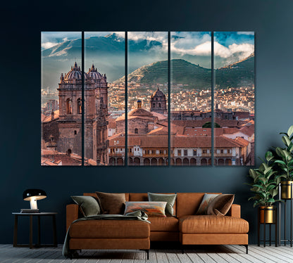 Sunrise on Mount Eden at Plaza De Armas Cusco Peru Canvas Print-Canvas Print-CetArt-1 Panel-24x16 inches-CetArt