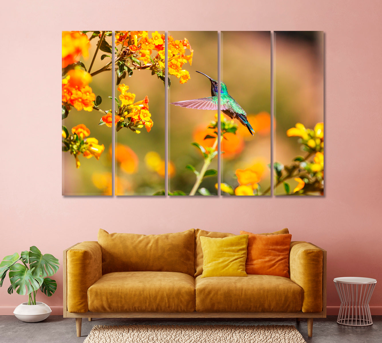 Colorful Hummingbird in Costa Rica Canvas Print-Canvas Print-CetArt-1 Panel-24x16 inches-CetArt