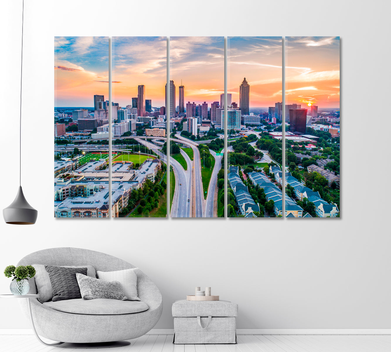 Atlanta Georgia USA Canvas Print-Canvas Print-CetArt-1 Panel-24x16 inches-CetArt